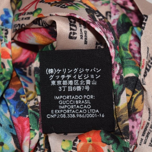 Gucci Silk Floral/Logo Print Headband - Picture 4 of 5